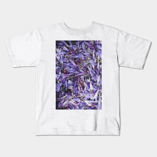 Moody Purple Flowers Kids T-Shirt